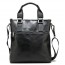 black  vintage leather shoulder bag