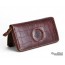brown clutch wallet