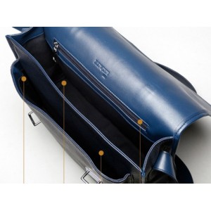 blue messenger bag purse courier bag