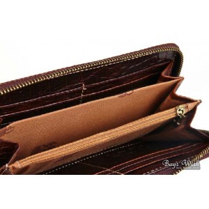 womens Brown leather wallet