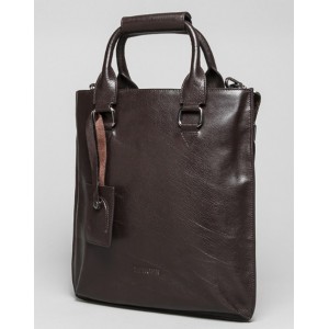 vintage leather messenger bag