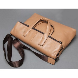 khaki laptop bag leather