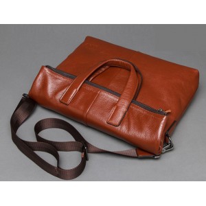 brown messenger computer bag