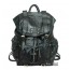Punk leather satchel bag black