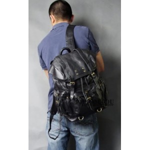 mens Punk leather satchel bag