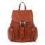 brown Backpack purse leather