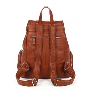brown backpack shoulder