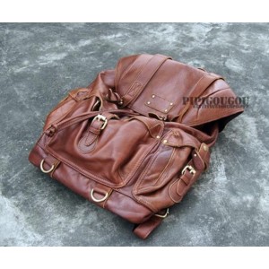 brown Punk leather satchel bag