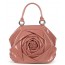 pink leather satchel handbag
