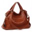 brown leather handbag women