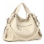 beige leather handbag women