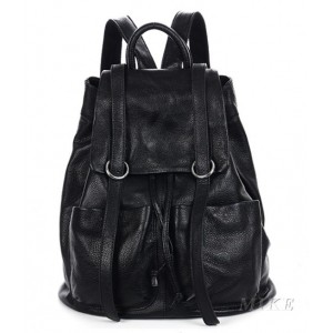 black rucksack backpack