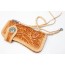 brown hand tooled leather wallet