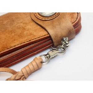vintage leather coin wallet