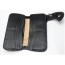 womens Black leather wallet