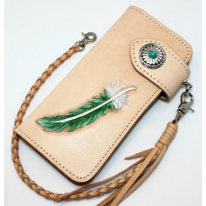 Handmade leather bag, high quality leather wallet