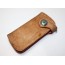 brown leather coin purse