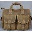 khaki mens leather briefcase