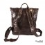 coffee leather women backpack
