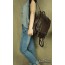 womens coffee leather backpack