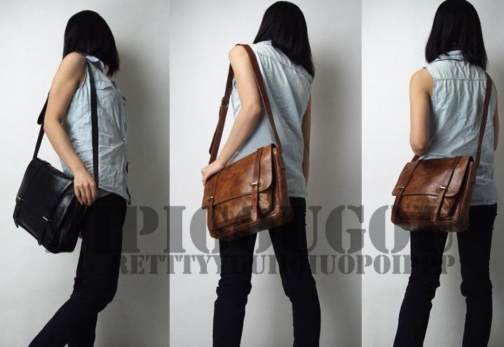 Messenger bag brown leather, messenger bags vintage - BagsWish