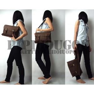 womens Distressed leather briefcase