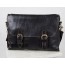 black Distressed leather briefcase
