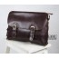 coffee Distressed leather briefcase