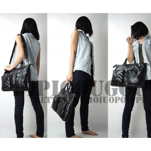 black Funky leather handbag