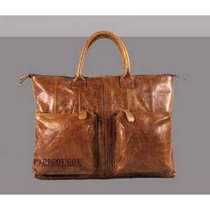 brown Funky leather handbags