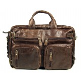 High quality briefcase, cool leather backpack