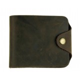 Mens leather money clip wallet, coffee mens leather billfolds