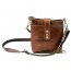 coffee small leather messenger bag