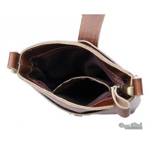 small leather messenger bag