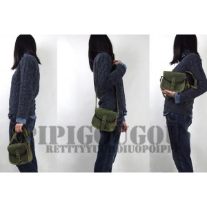 womens green leather messenger bag