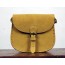 yellow Vintage leather messenger bags for women
