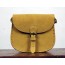 yellow Vintage leather messenger bags for women