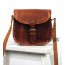 brown leather messenger bag