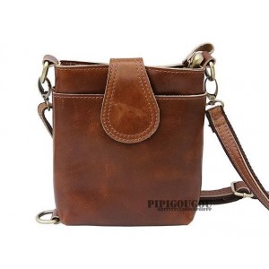 small leather messenger bag coffee
