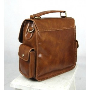 brown Leather man bag