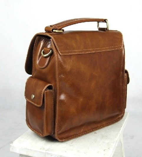 Leather man bag, leather mens messenger bag - BagsWish