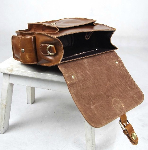Leather man bag, leather mens messenger bag - BagsWish