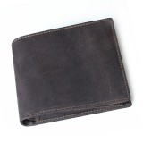 Leather mens wallet, leather money clip wallet