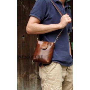 mens small leather messenger bag