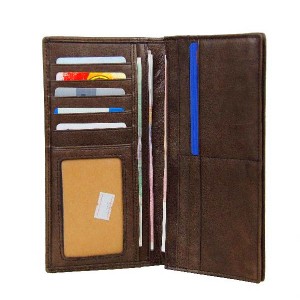 leather travel wallet for men