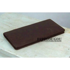 brown leather travel wallet for men