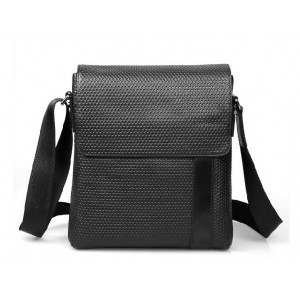 Leather mens messenger bag, mens black messenger bag