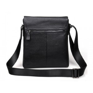 mens black messenger bag