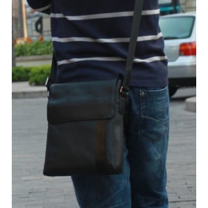 Leather messenger bag