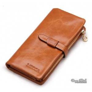 Ladies wallet leather, leather trifold wallet